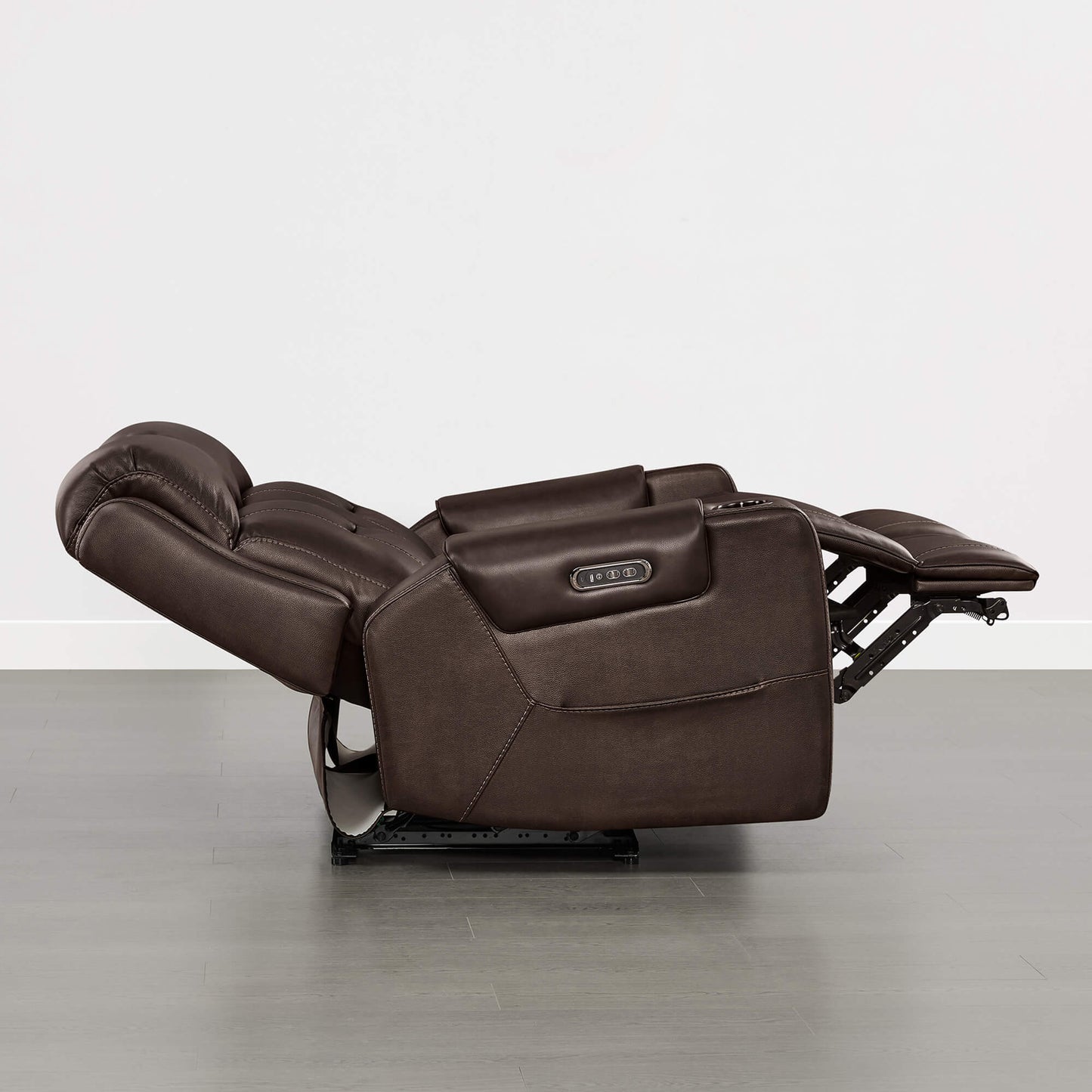 Dual Motor Reclining Sofa with Power Headrest in Garrison Fabric