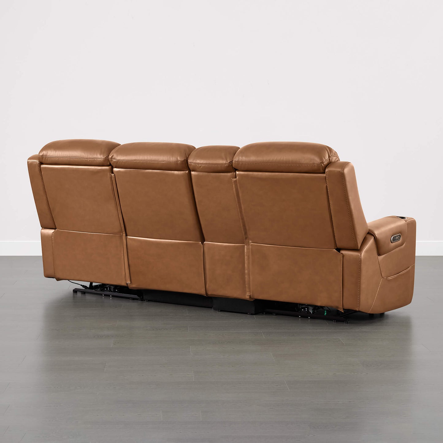 Dual Motor Reclining Sofa with Power Headrest in Garrison Fabric