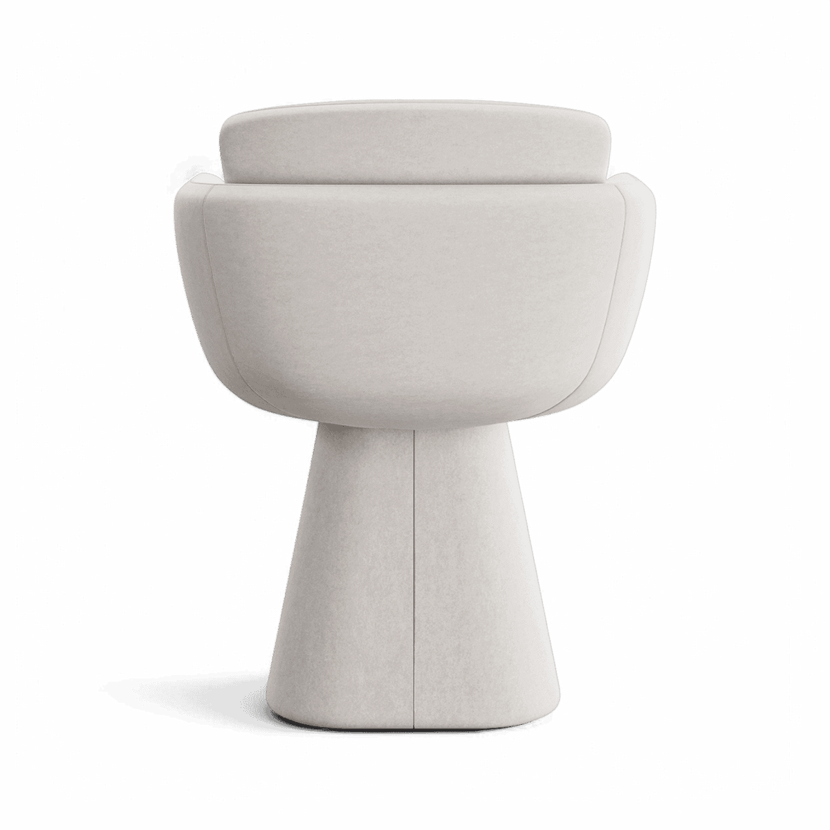 Swivel Dining Chair in Beige Fabric