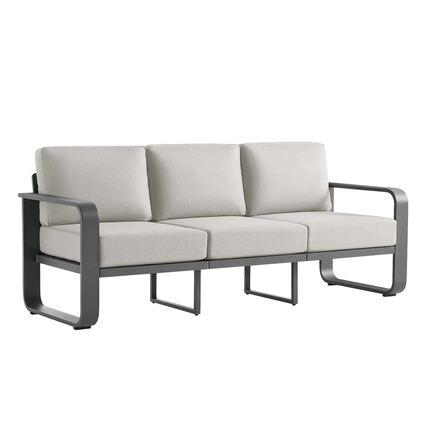 Dylan Modern Outdoor Patio Sofa with Cushioned Seating