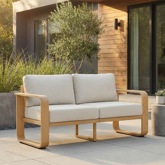 Dylan Modern Outdoor Patio Sofa with Cushioned Seating