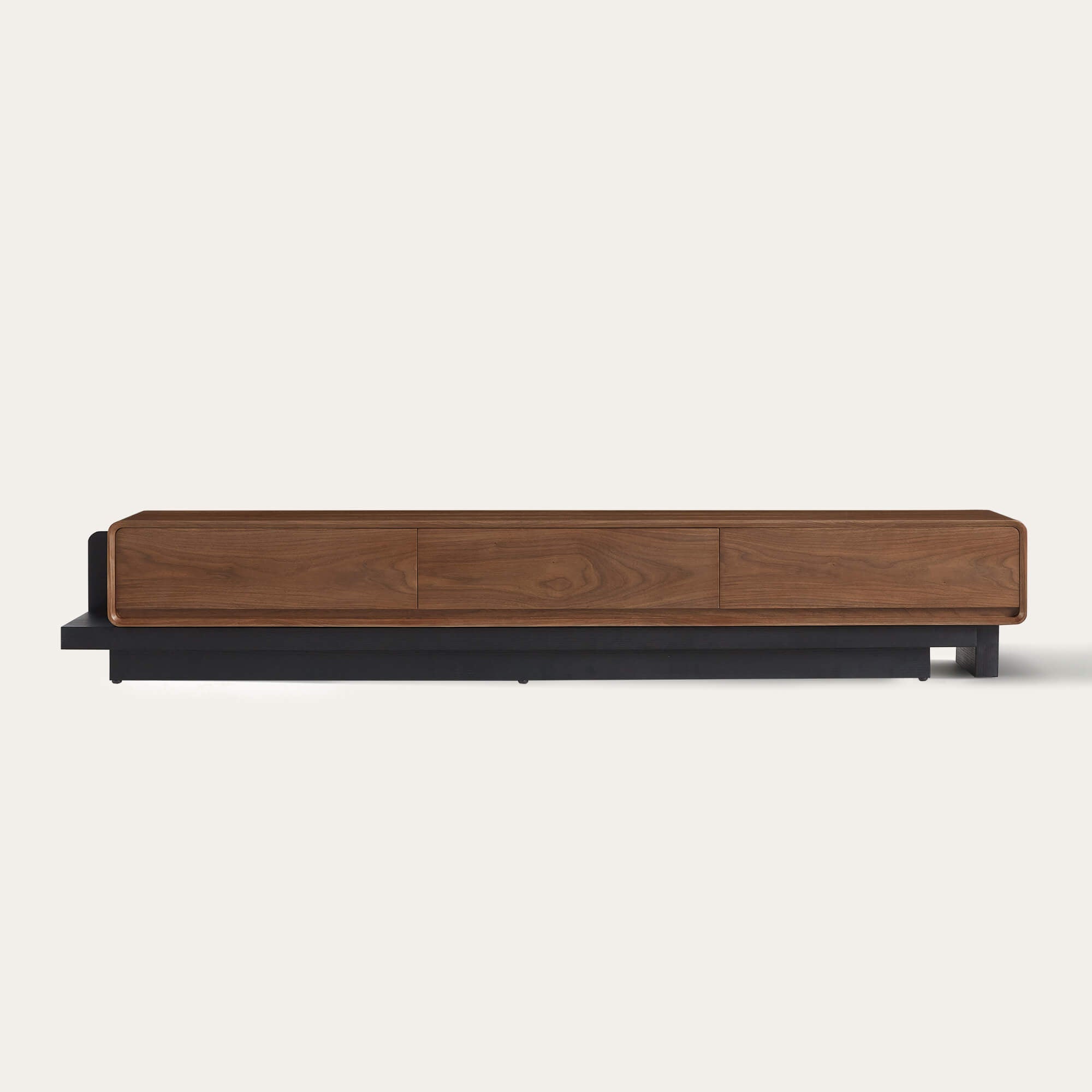 Extendable TV Media Console in Walnut, 79"-110" Width