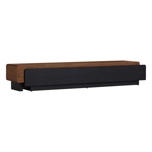 Extendable TV Media Console in Walnut, 79"-110" Width
