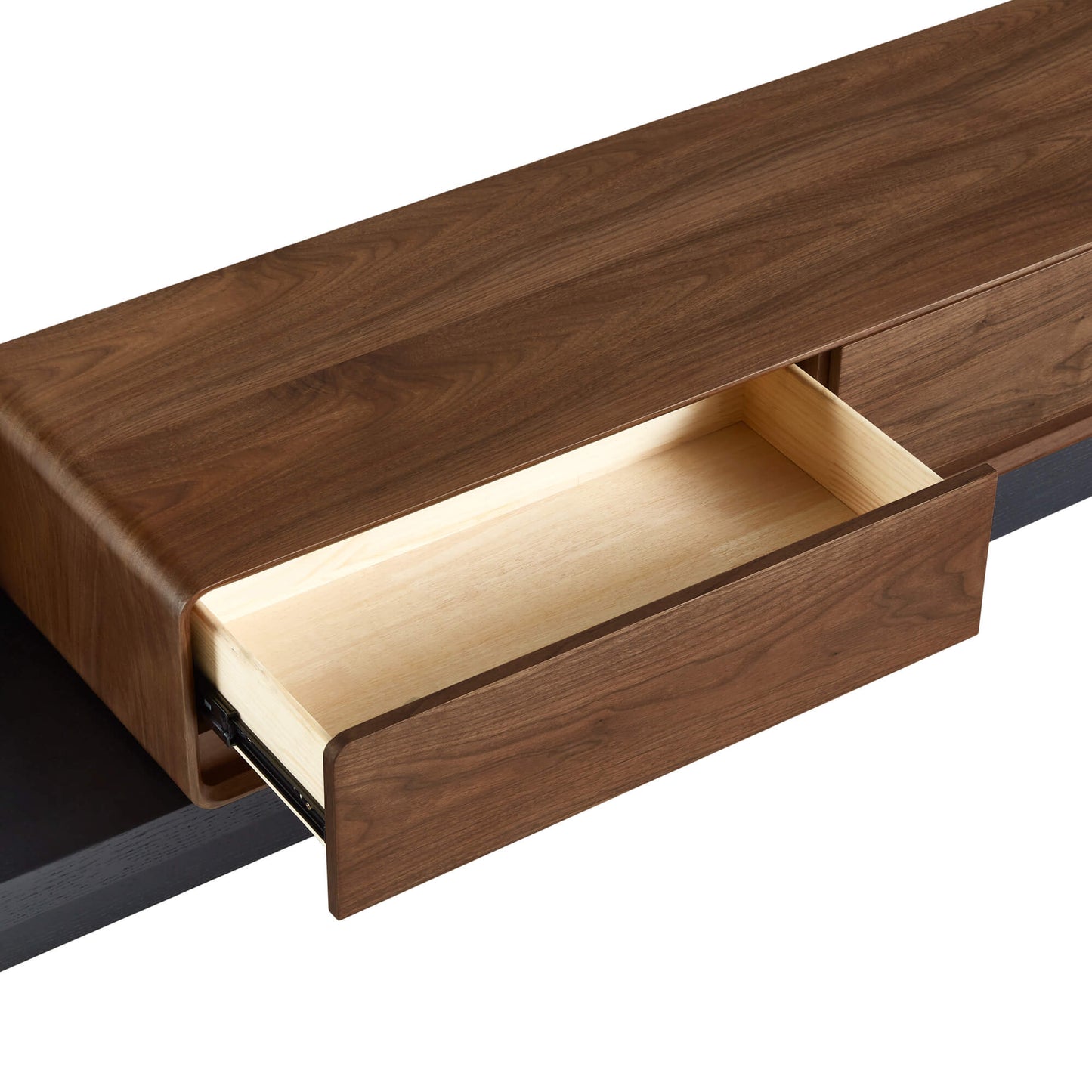 Extendable TV Media Console in Walnut, 79"-110" Width