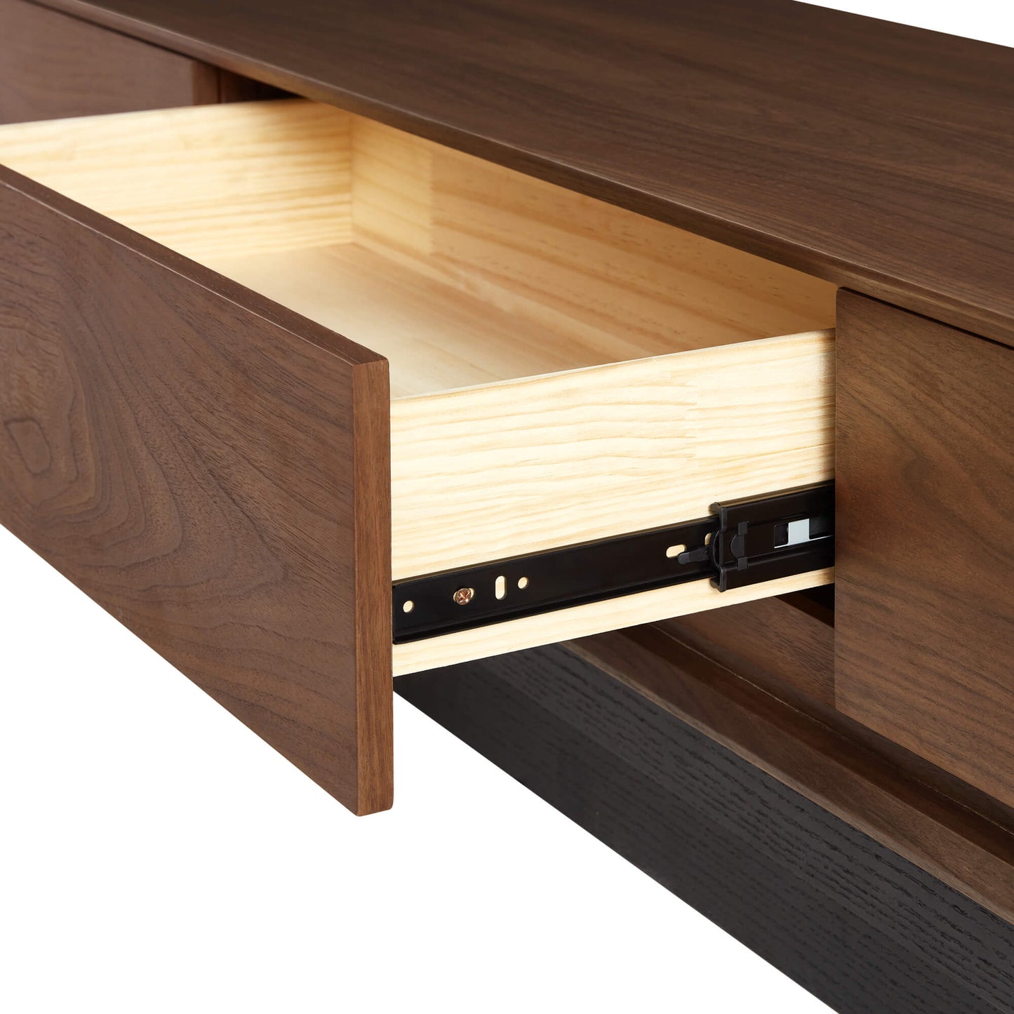 Extendable TV Media Console in Walnut, 79"-110" Width