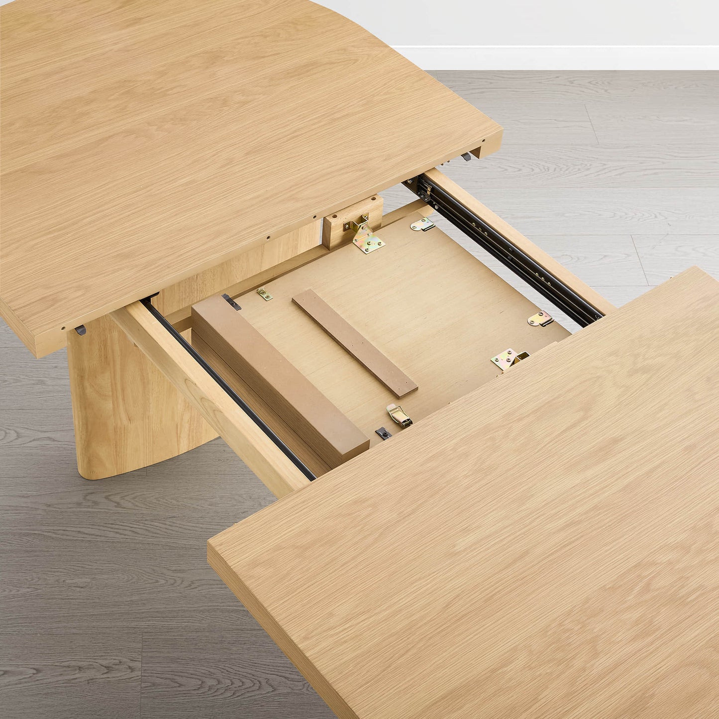 Extendable Wood Dining Table, 70.9"-86.6" Length