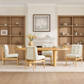 Extendable Wood Dining Table Set for 4-6 with Rustic Finish
