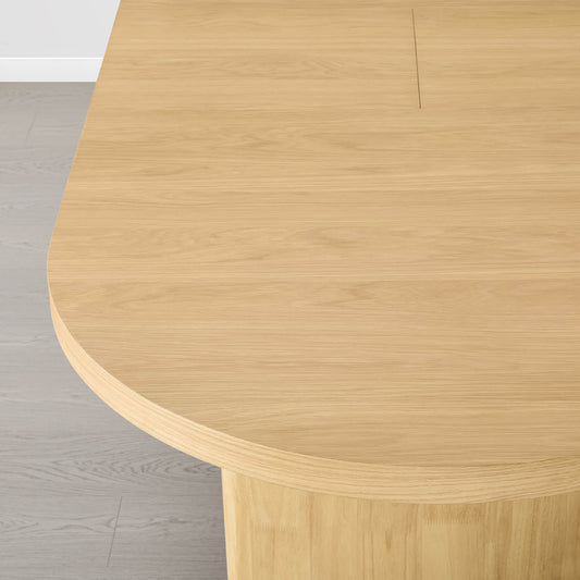 Extendable Wood Dining Table Set for 4-6 with Rustic Finish