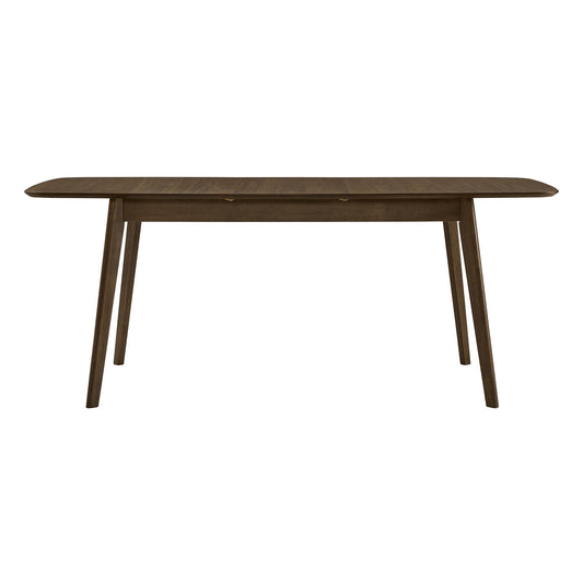 Extendable Wooden Dining Table Set with Six Chairs