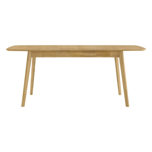 Extendable Wooden Dining Table Set with Six Chairs