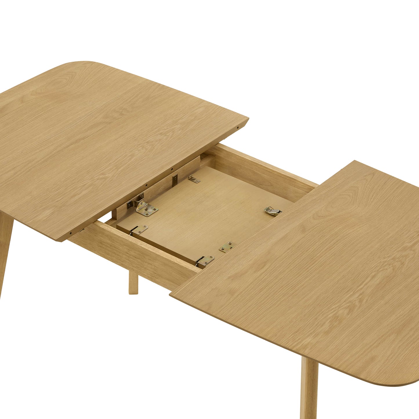 Extendable Wooden Dining Table Set with Six Chairs