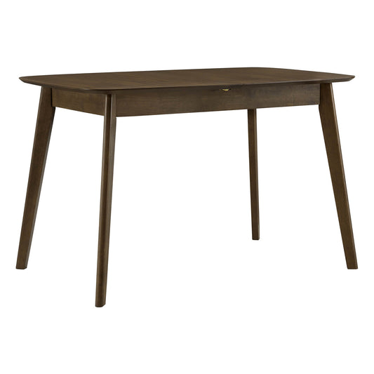 Extendable Wooden Dining Table Set with Six Chairs