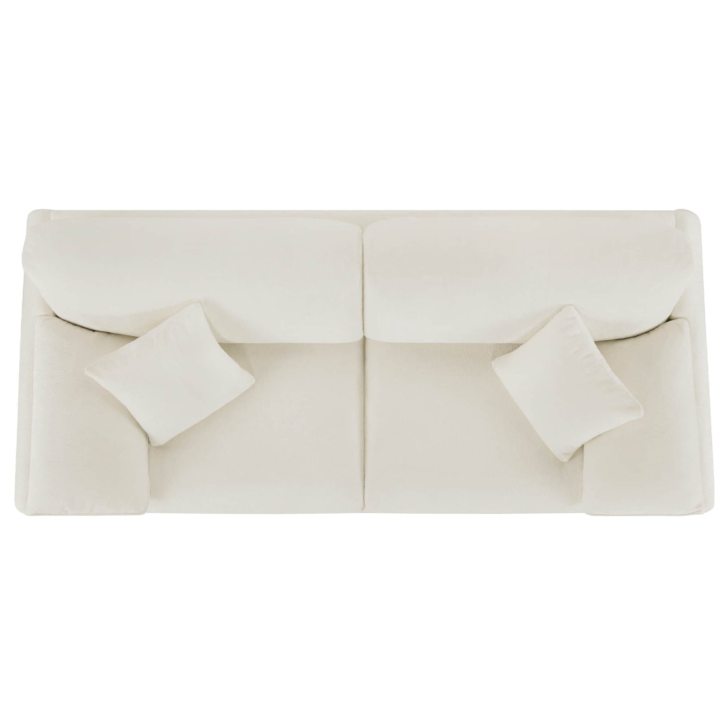 Feather-Filled 3-Seat Sofa with Ottoman and Configurable Sectional