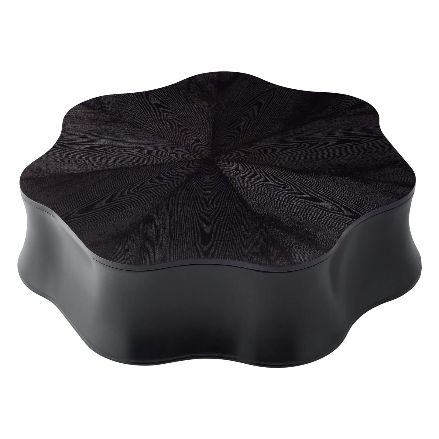 Flower-Shaped Coffee Table with Hidden Storage