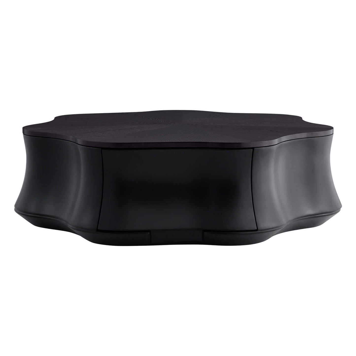 Flower-Shaped Coffee Table with Hidden Storage