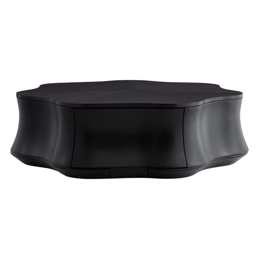 Flower-Shaped Coffee Table with Hidden Storage