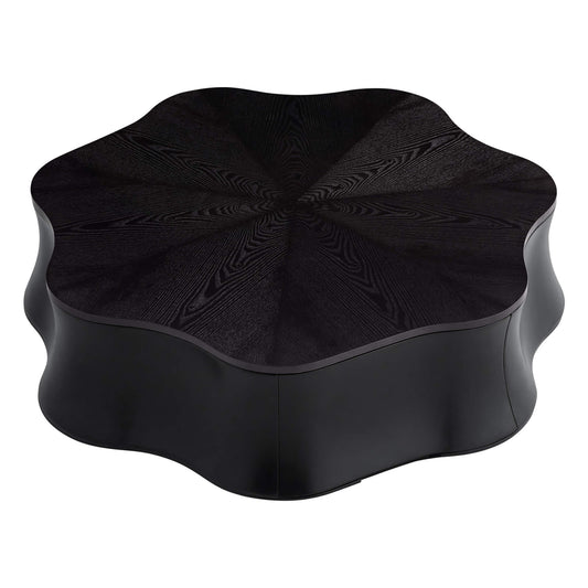 Flower-Shaped Coffee Table with Hidden Storage