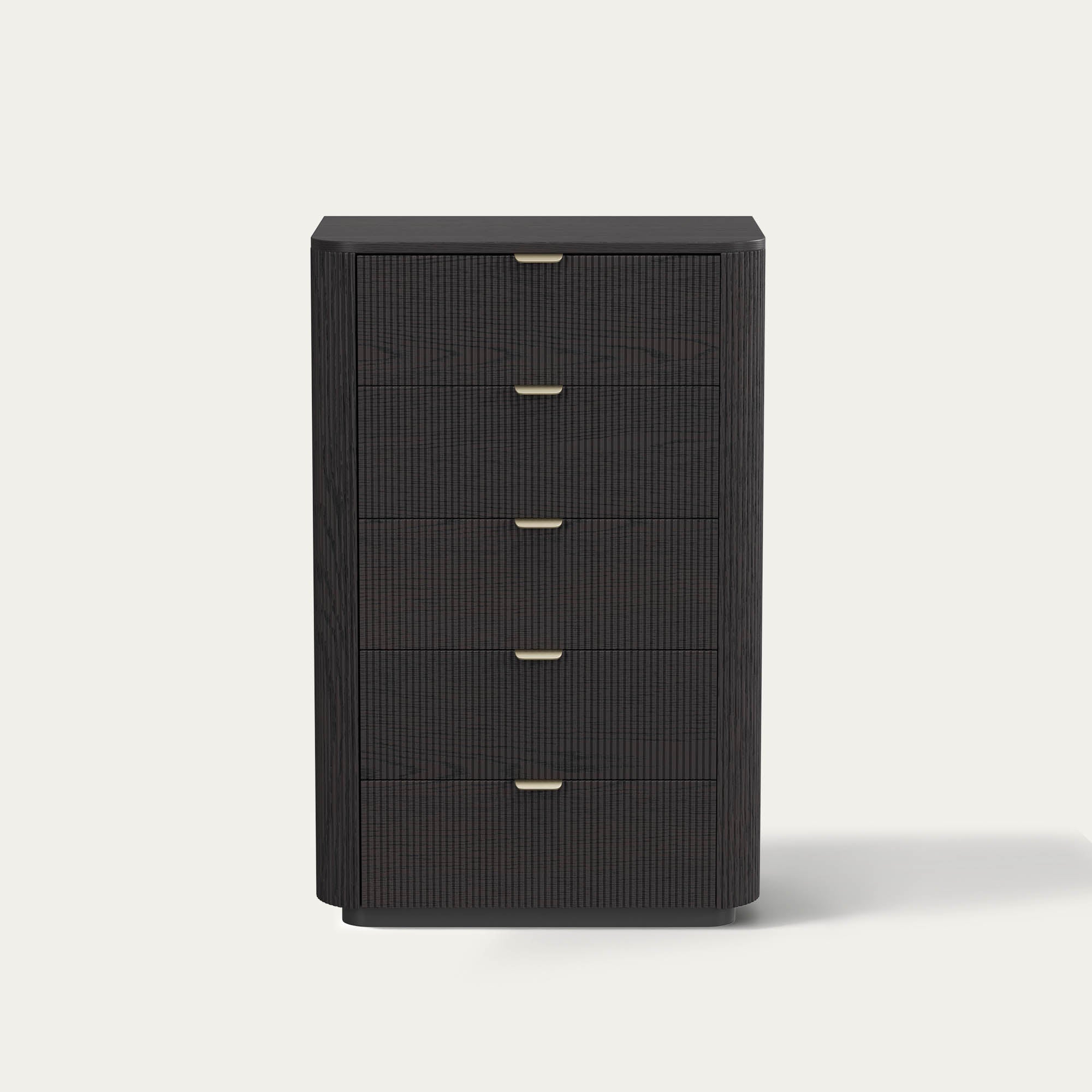 Fluted 5-Drawer Dresser in 30" Size