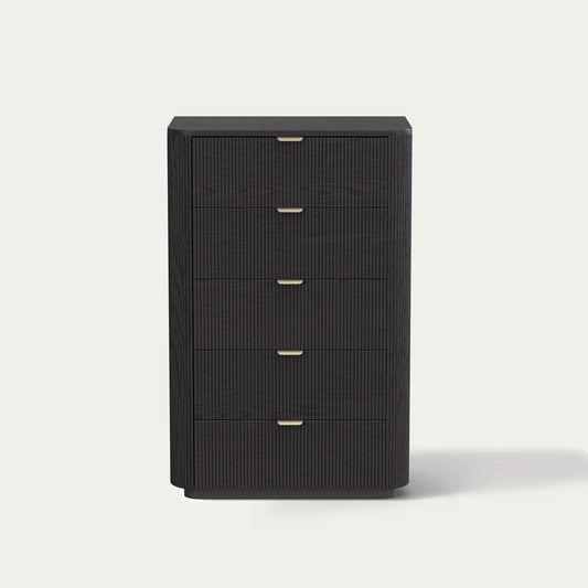 Fluted 5-Drawer Dresser in 30" Size