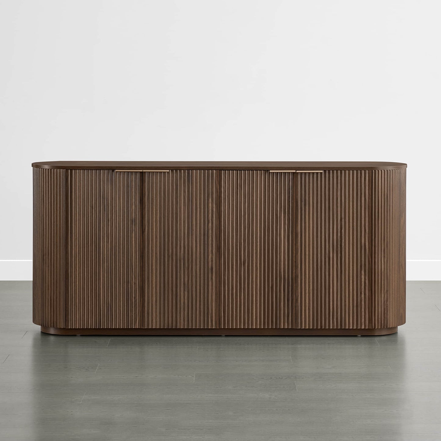 Fluted Wood Sideboard with 70-Inch Length