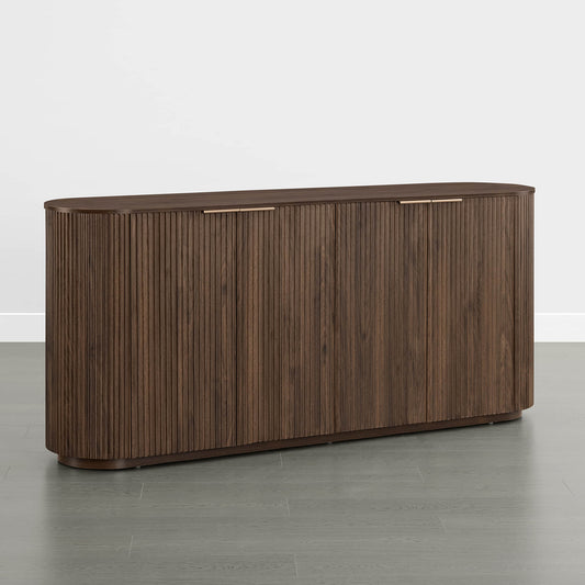 Fluted Wood Sideboard with 70-Inch Length