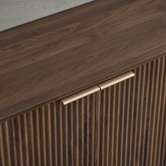 Fluted Wood Sideboard with 70-Inch Length