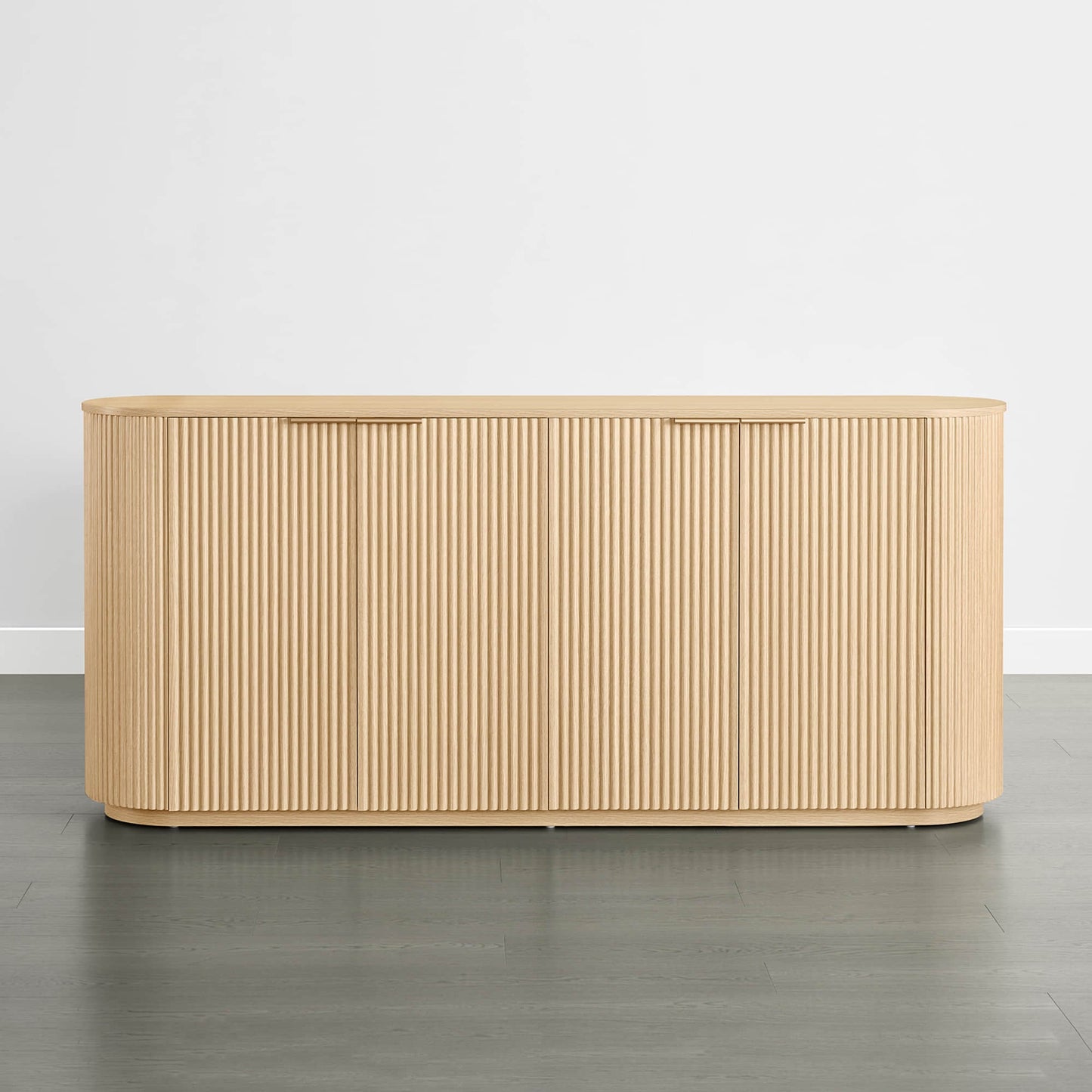 Fluted Wood Sideboard with 70-Inch Length
