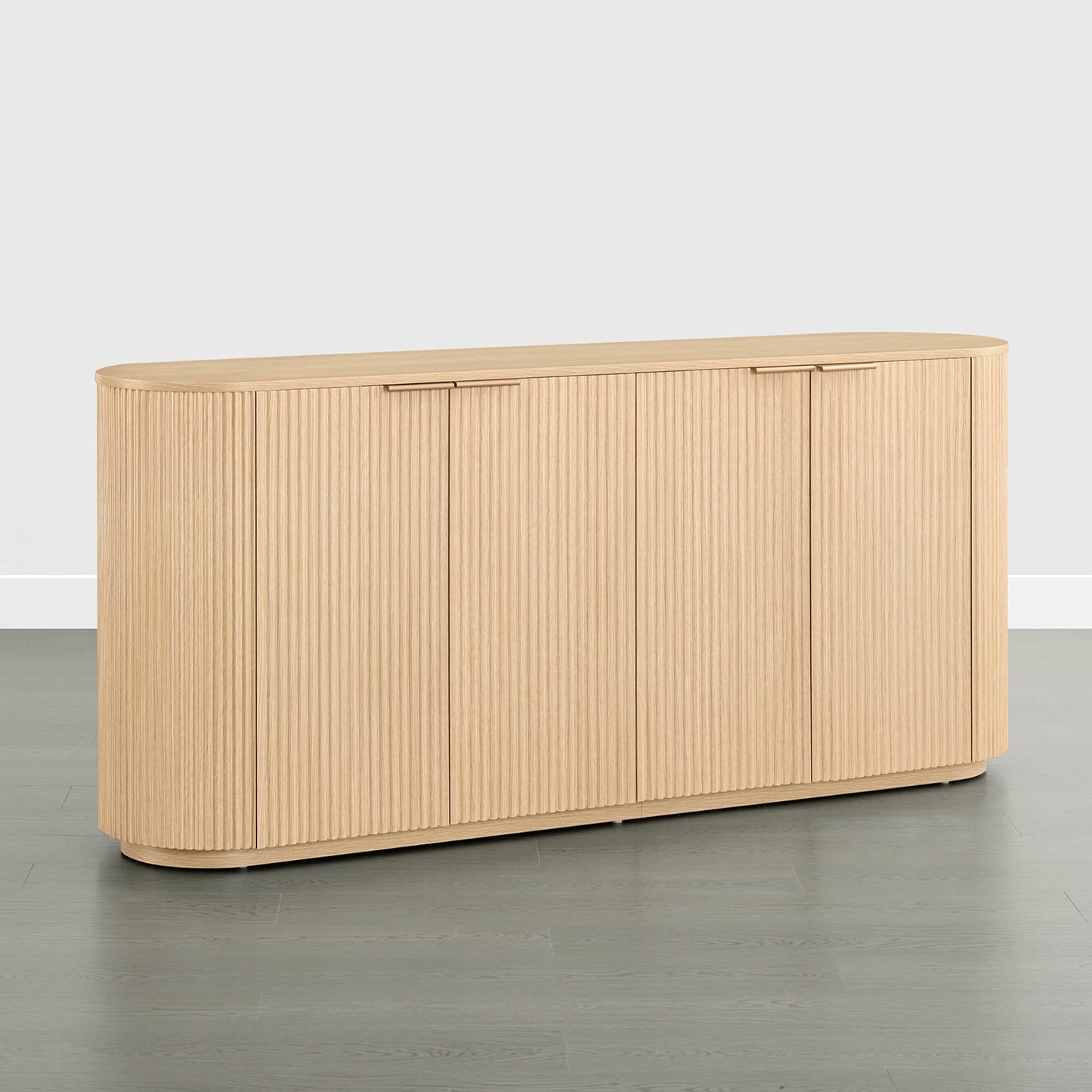 Fluted Wood Sideboard with 70-Inch Length