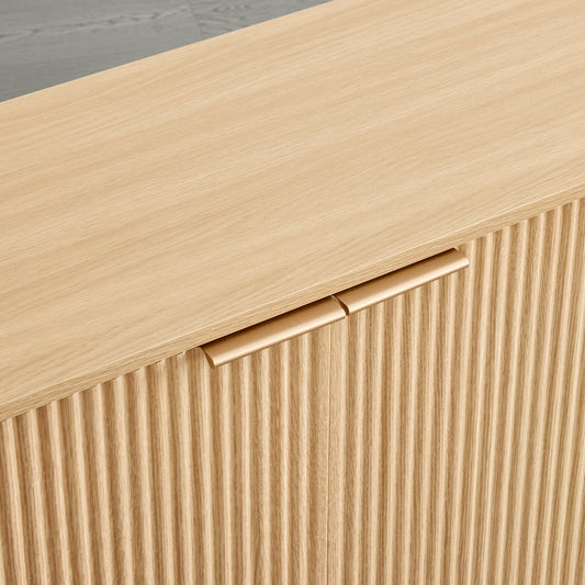 Fluted Wood Sideboard with 70-Inch Length