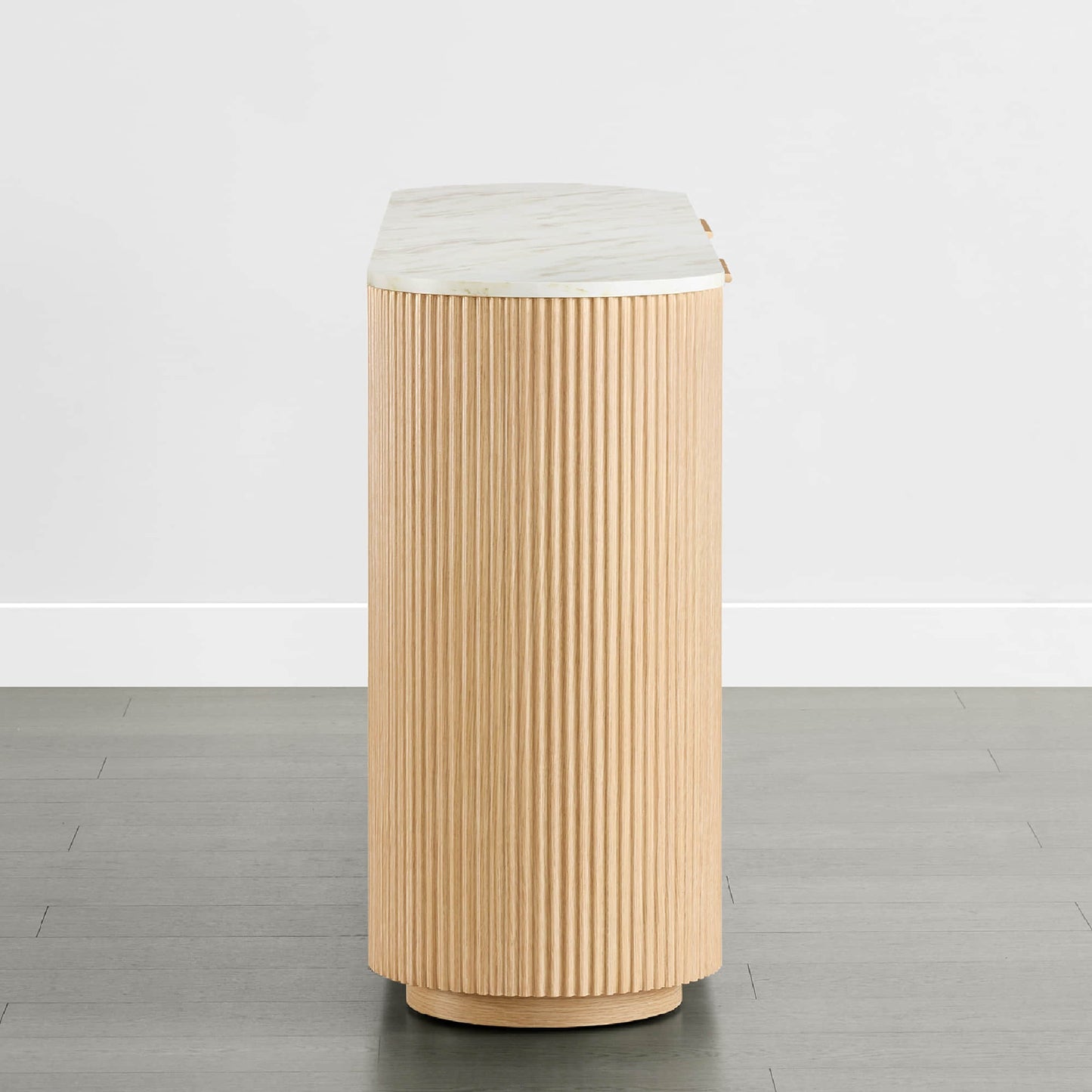 Fluted Wood Sideboard with 70-Inch Length