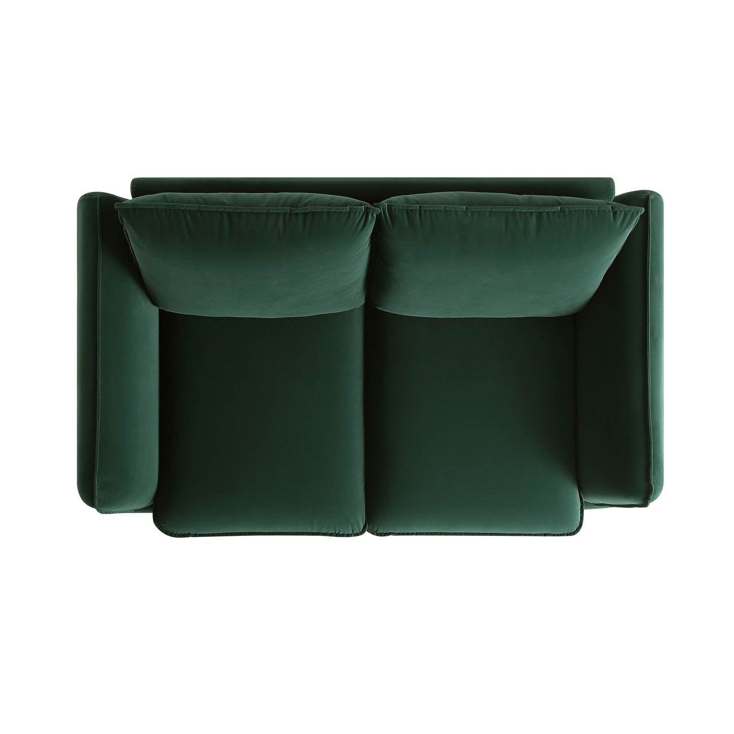 Forest Green Velvet 2-Seater Sofa with Elegant Design