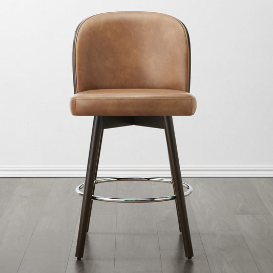 Gianna Swivel Counter Stool with Plush Upholstered Seat