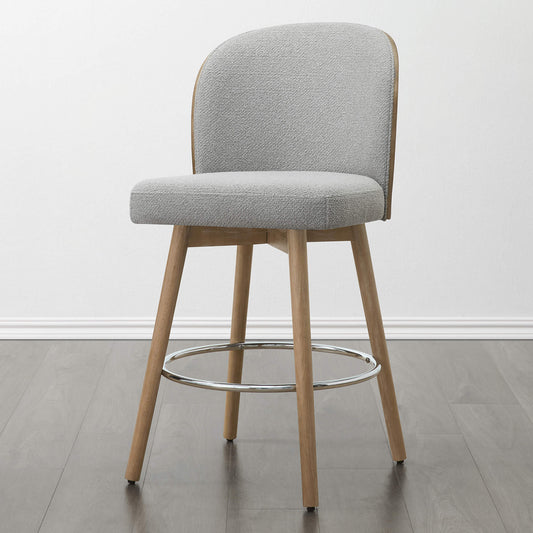 Gianna Swivel Counter Stool with Plush Upholstered Seat