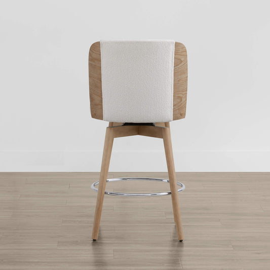Gianna Swivel Counter Stool with Plush Upholstered Seat