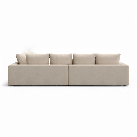 Sectional Sofa in Cream with Modern Design
