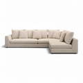 Sectional Sofa in Cream with Modern Design