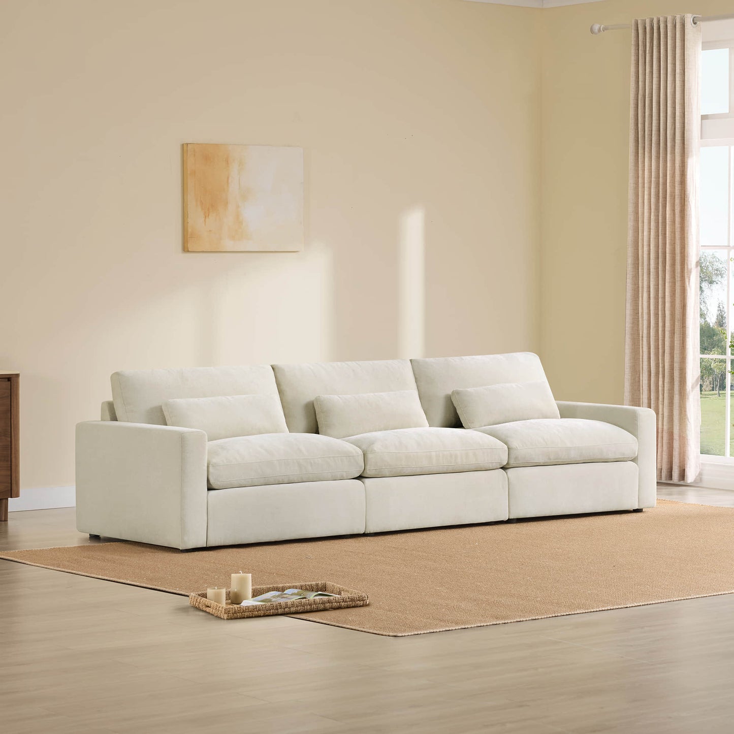 Ivy 3-Seat Modular Sofa with Performance Fabric