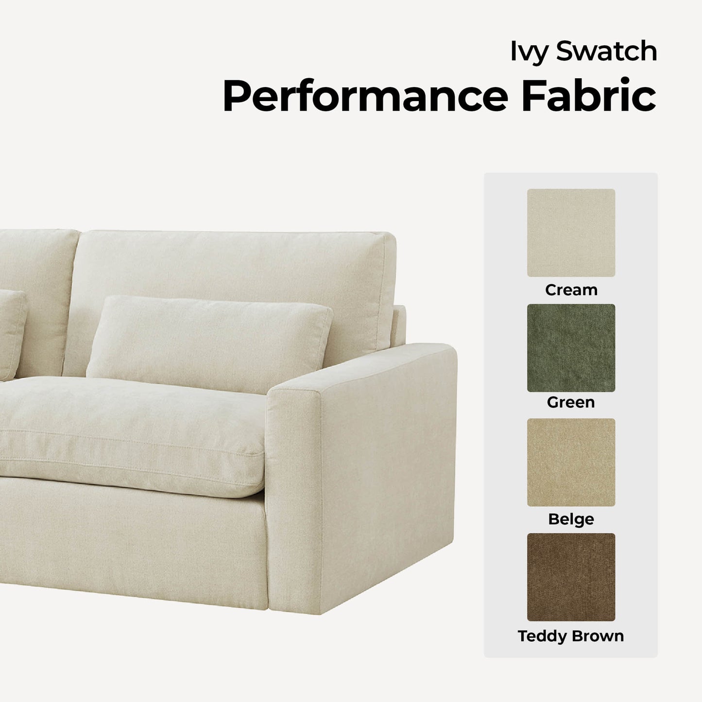 Ivy Sofa Fabric Swatches Collection