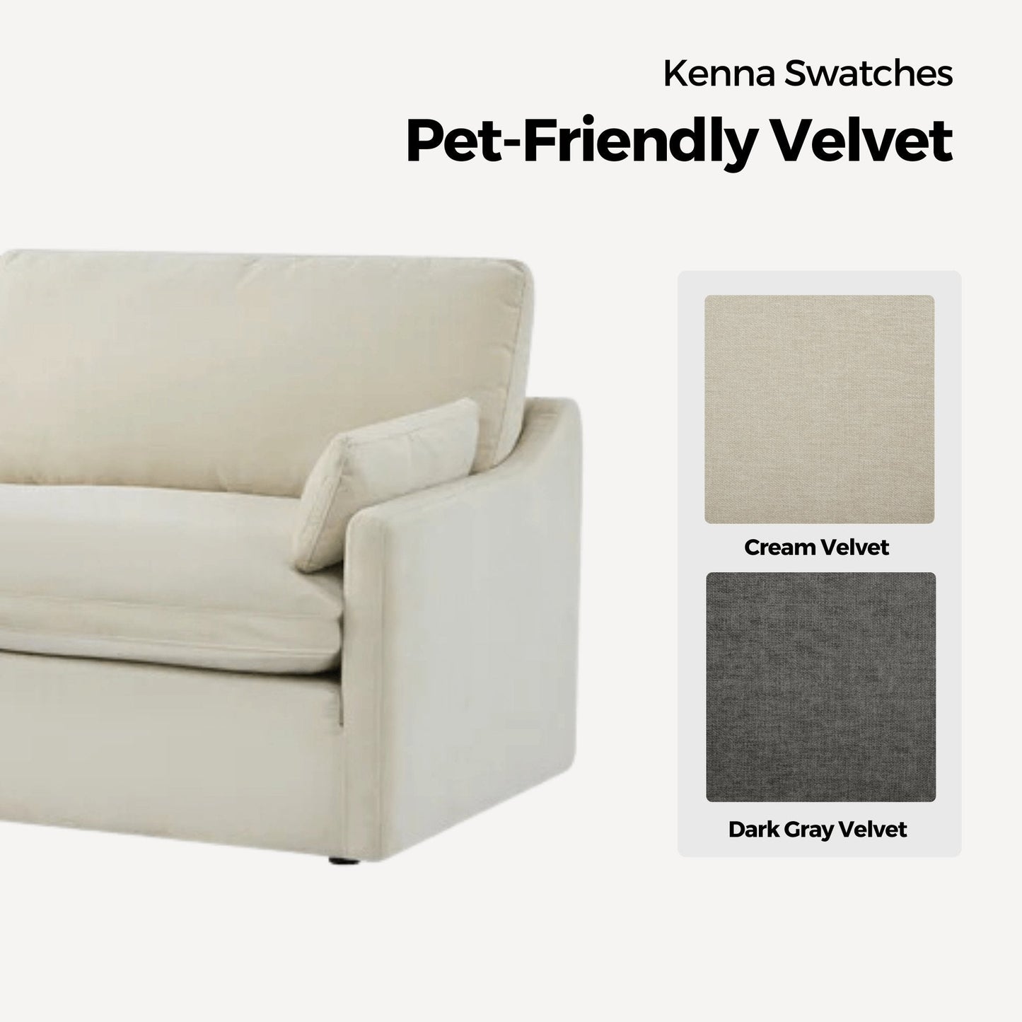 Kenna Sofa Fabric Swatches Collection