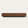 Large-Capacity TV Media Console in Walnut Finish