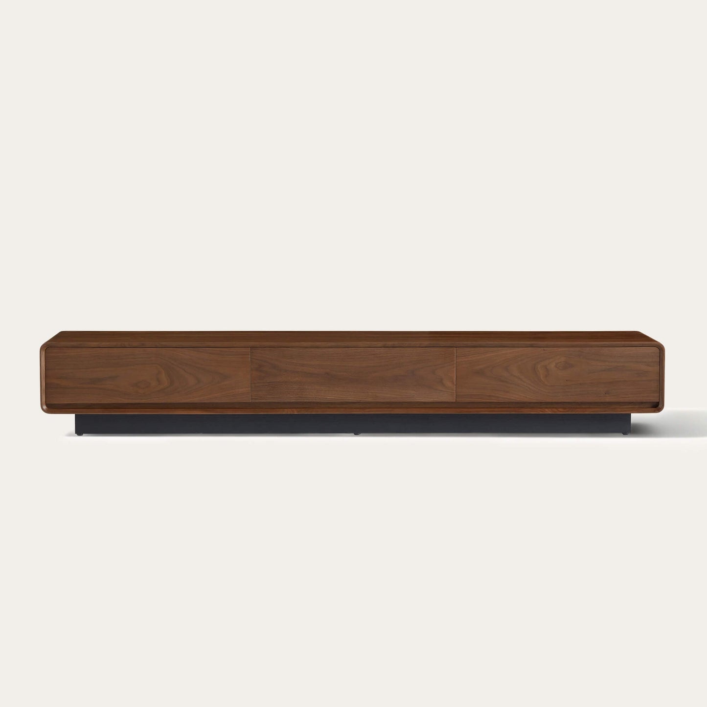 Large-Capacity TV Media Console in Walnut Finish