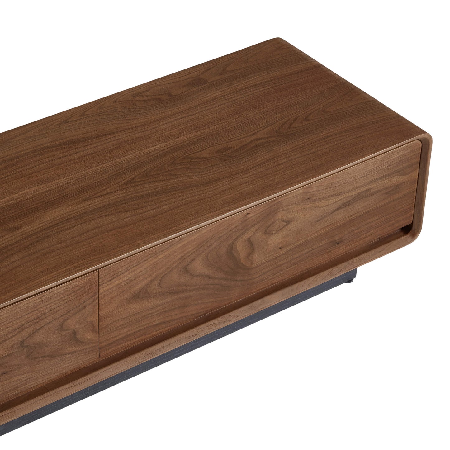 Large-Capacity TV Media Console in Walnut Finish