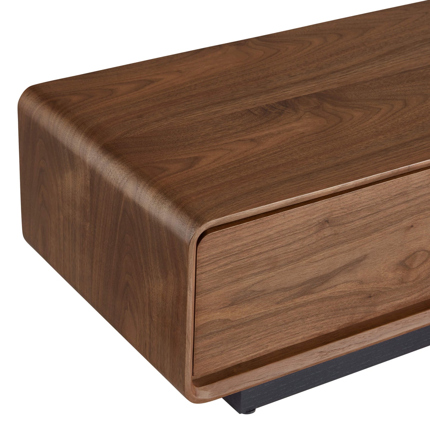 Large-Capacity TV Media Console in Walnut Finish
