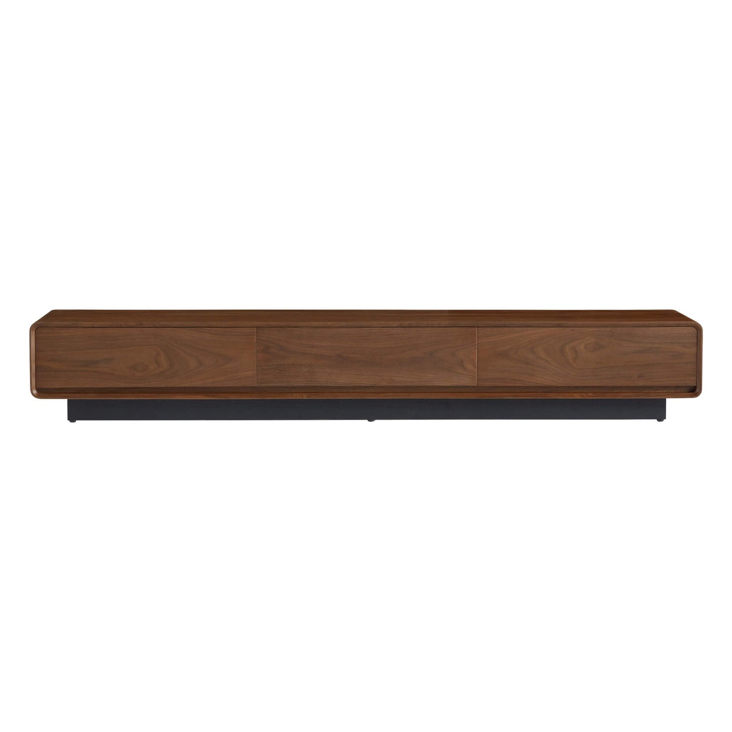 Large-Capacity TV Media Console in Walnut Finish