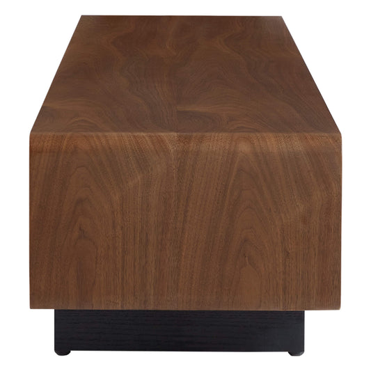 Large-Capacity TV Media Console in Walnut Finish