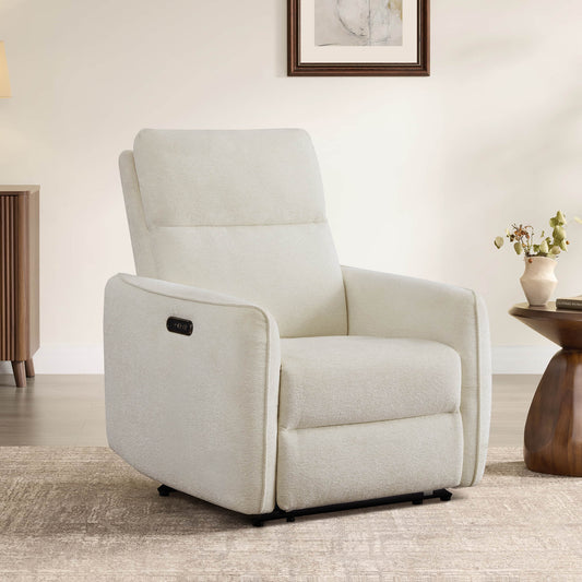 Lay-Flat Power Recliner with Adjustable Headrest