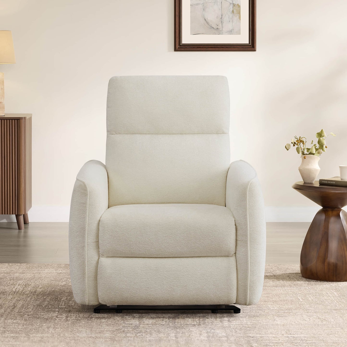 Lay-Flat Power Recliner with Adjustable Headrest
