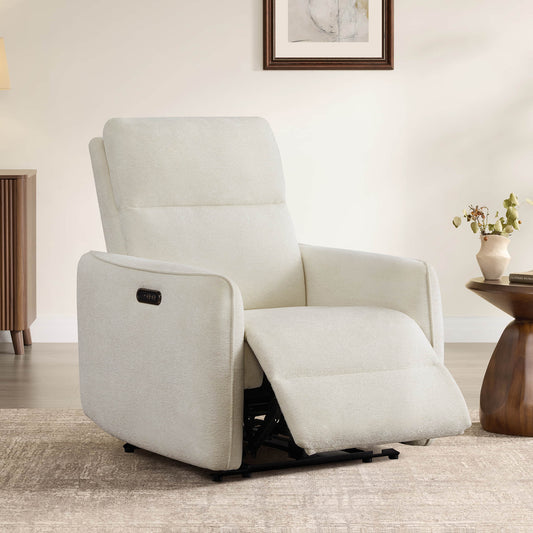 Lay-Flat Power Recliner with Adjustable Headrest