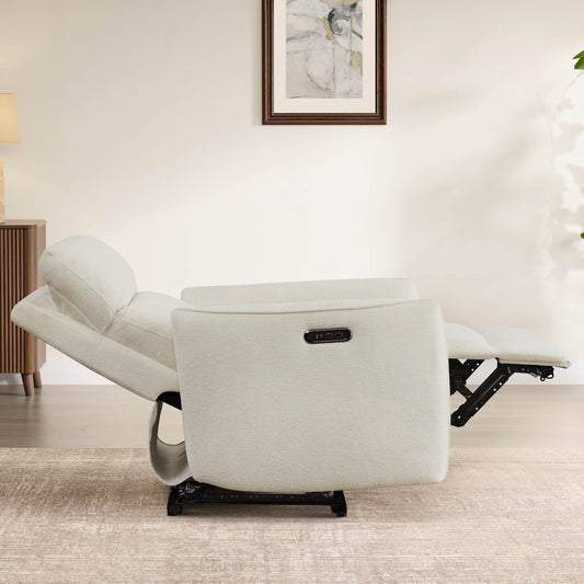 Lay-Flat Power Recliner with Adjustable Headrest