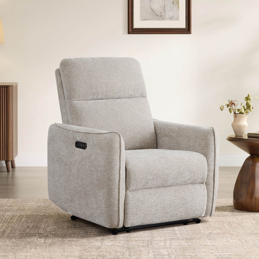 Lay-Flat Power Recliner with Adjustable Headrest